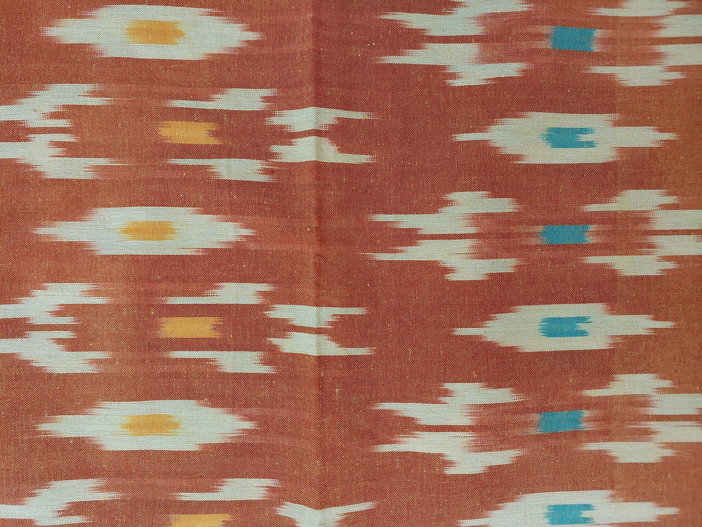ORANGE POCHAMPALLY IKAT KING COTTON BEDSHEET SET