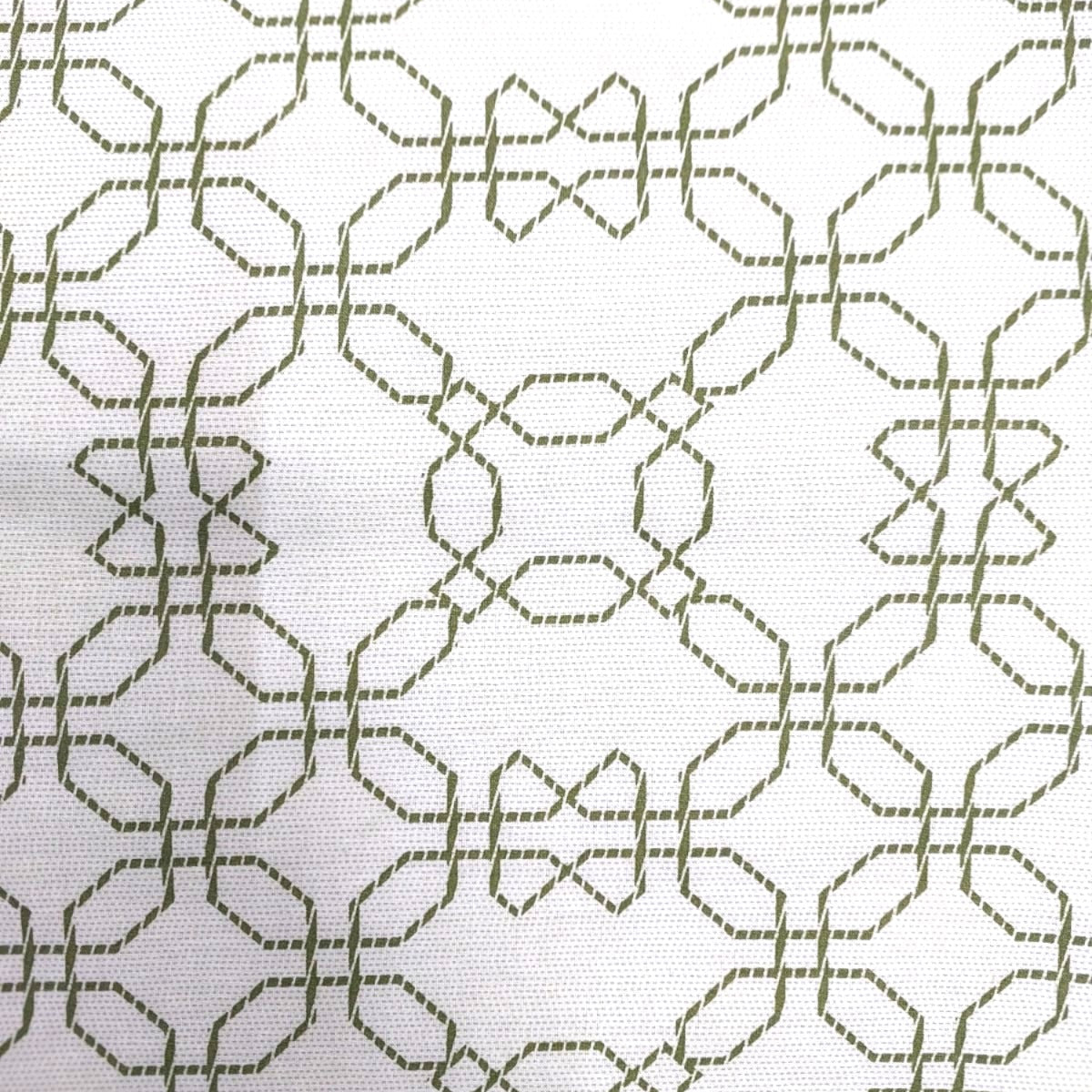 WHITE & GREEN GEOMETRICAL REVERSIBLE DOHAR