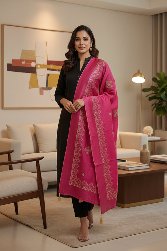 RED CLASSIC EMBROIDERED STOLE