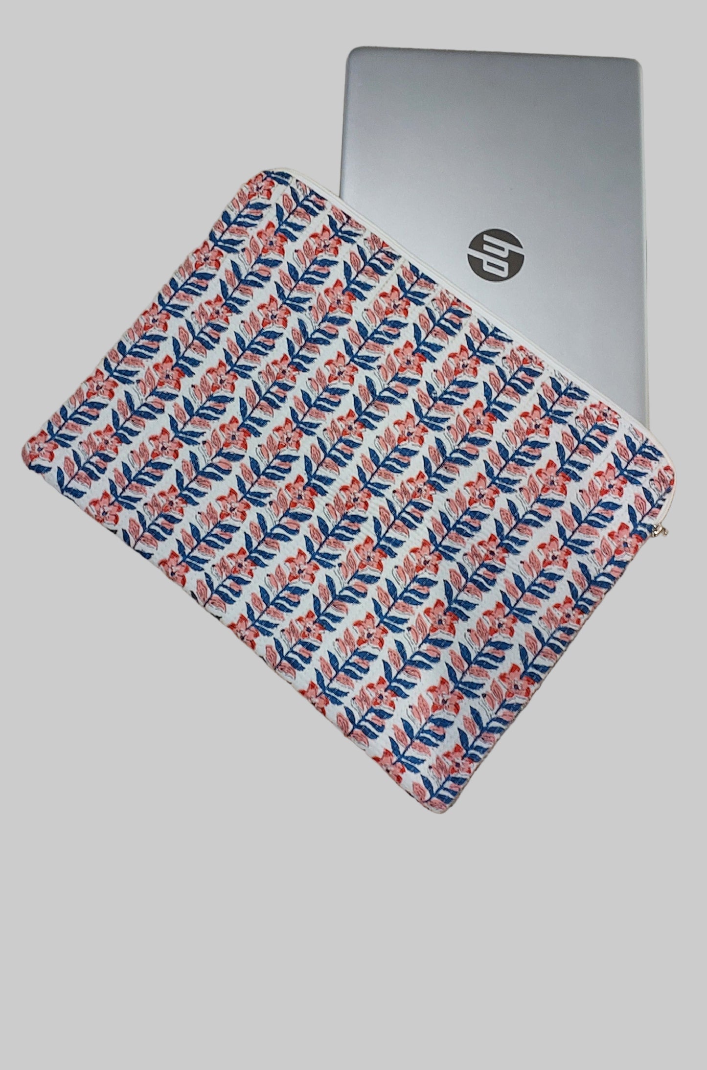 RED & BLUE FLORAL LAPTOP SLEEVE