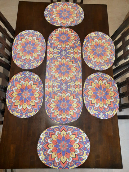 MULTI COLOURED TABLE PLACEMATS