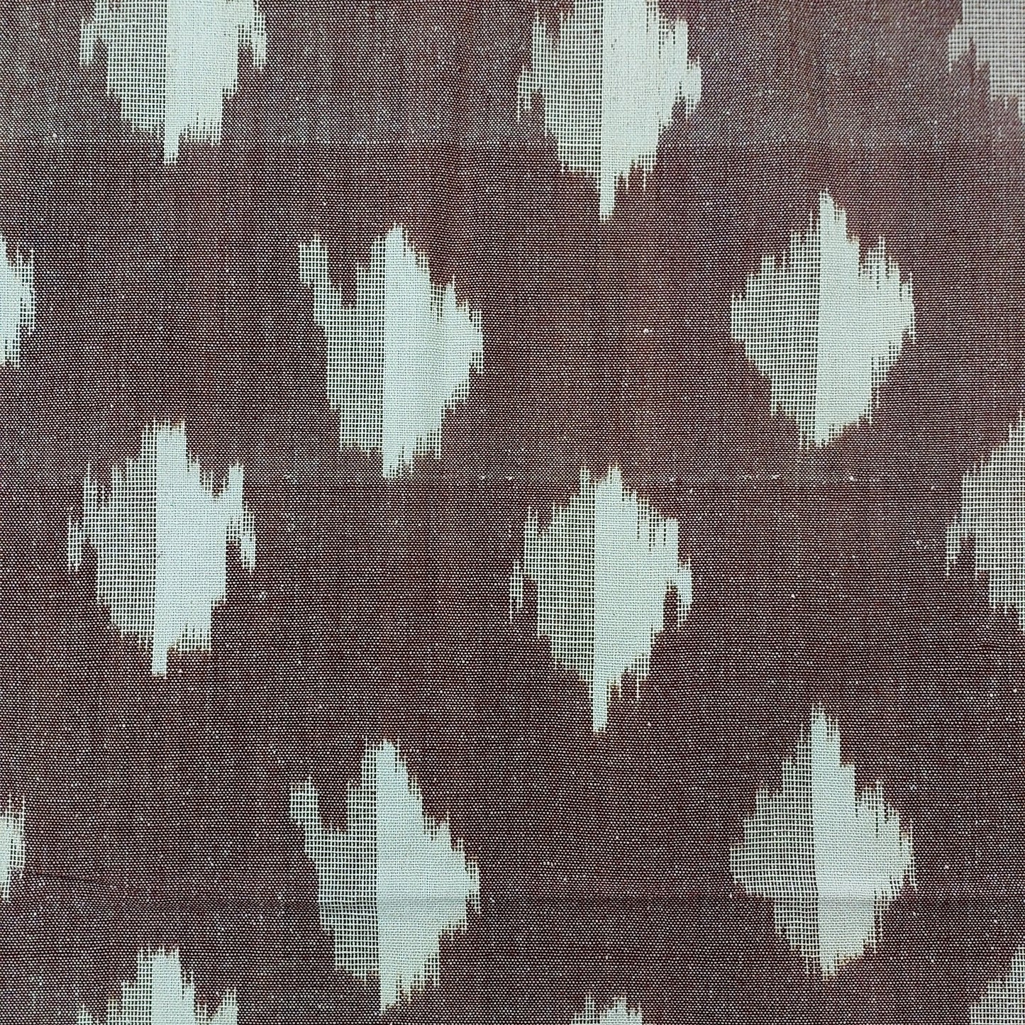 DARK BROWN POCHAMPALLY IKAT COTTON KING BEDSHEET