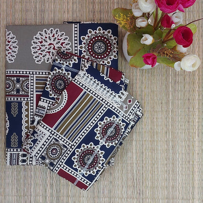 MULTI COLOURED COTTON KING BEDSHEET