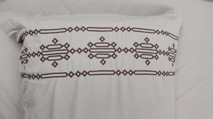 CREAM DAC SOUL COTTON EMBROIDERED KING BEDSHEET