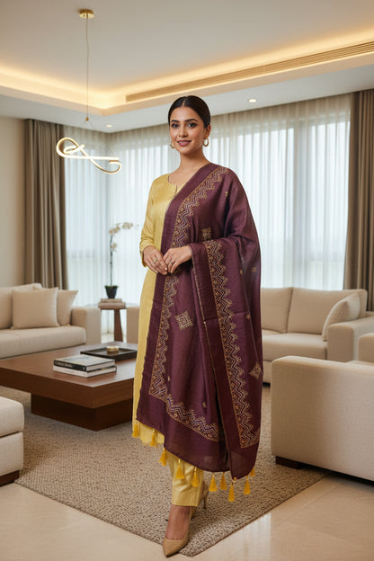 BROWN CLASSIC STOLE