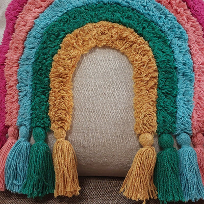 TUFTED COLOURFUL CUSHION COVERS ( SET OF 2 )