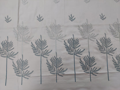 MISTY GREY EMBROIDERED KING COTTON BEDSHEET SET