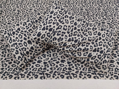 IVORY BORDER KING COTTON BEDSHEET SET