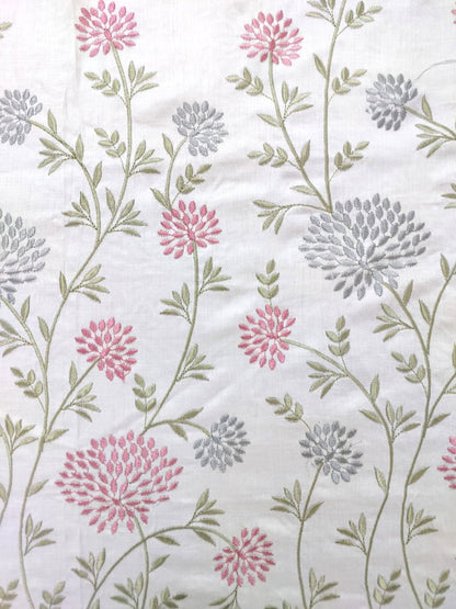 WHITE PERCALE COTTON EMBROIDERY KING BEDSHEET