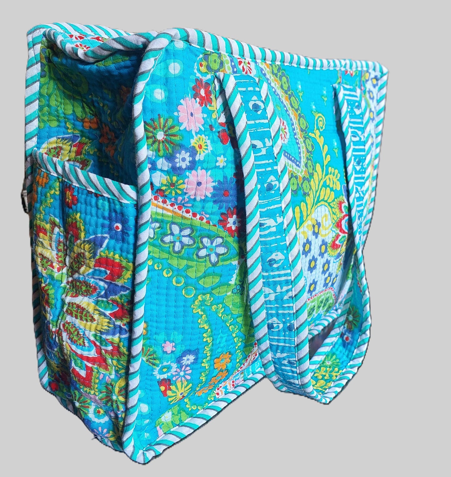 BLUE SMALL HAND BAG