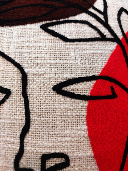 EMBROIDERED - ABSTRACT CUSHION COVERS ( SET OF 2 )
