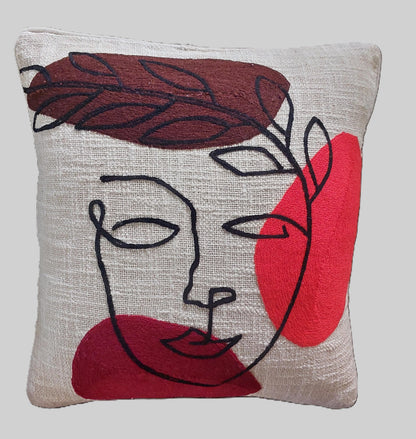 EMBROIDERED - ABSTRACT CUSHION COVERS ( SET OF 2 )