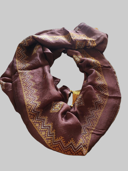 BROWN CLASSIC STOLE