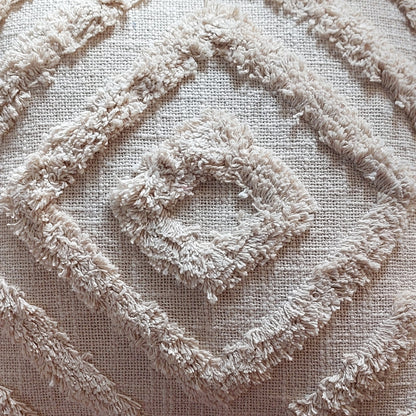 TUFTED OFF WHITE CUSHION COVERS ( SET OF 2 )