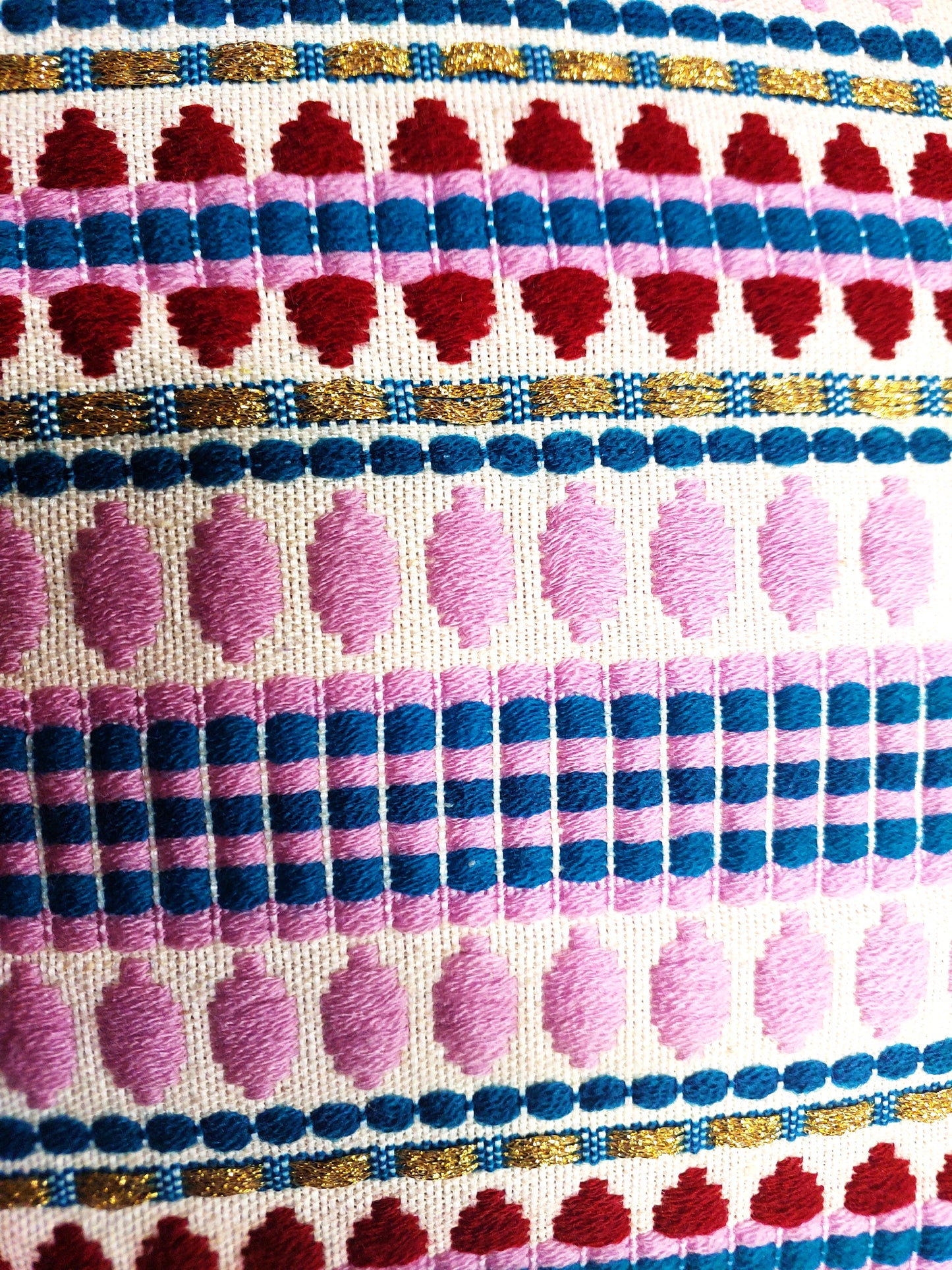 RED & LAVENDER CUSHION COVERS ( SET OF 2 )