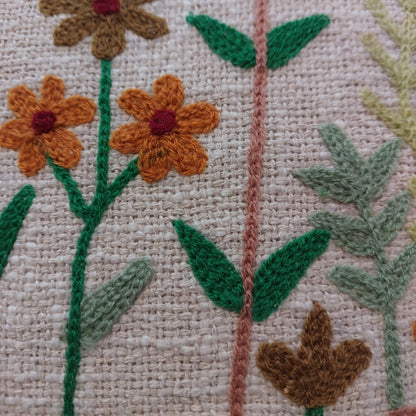 EMBROIDERED - FLORAL CUSHION COVERS ( SET OF 2 )