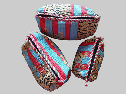 STRIPED POUCHES ( SET OF 3 )