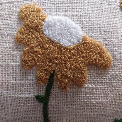 EMBROIDERED - FLORAL CUSHION COVERS ( SET OF 2 )